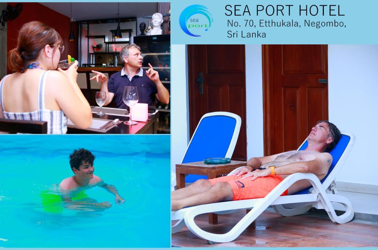 Sea Port Hotell Negombo Exteriör bild